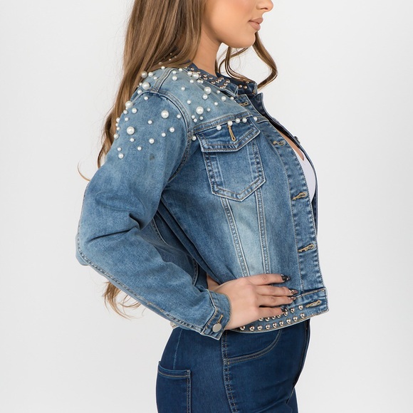 Jackets & Coats Pearl Denim Jacket Poshmark